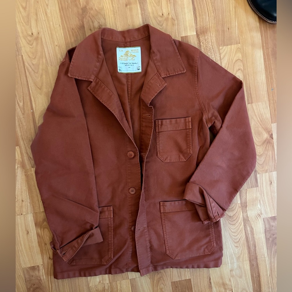 Le Mont Saint Michel chore jacket, terracotta 44